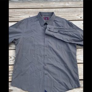 UNTUCKit Grey Long Sleeve Button Up